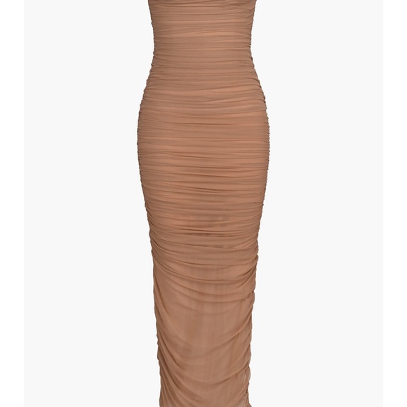 EUC House of CB Fornarina Strapless Tan Dress - Picture 2 of 10